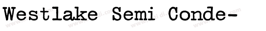 Westlake Semi Conde字体转换